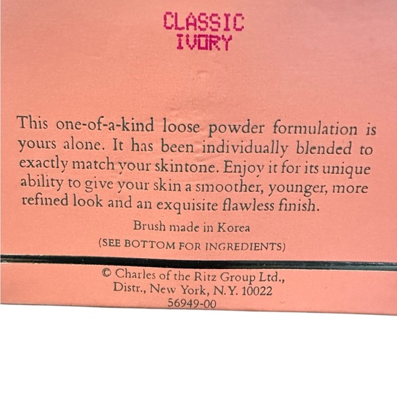 Charles of the Ritz Classic Ivory loose face powder custom blended with/ brush - Picture 7 of 10